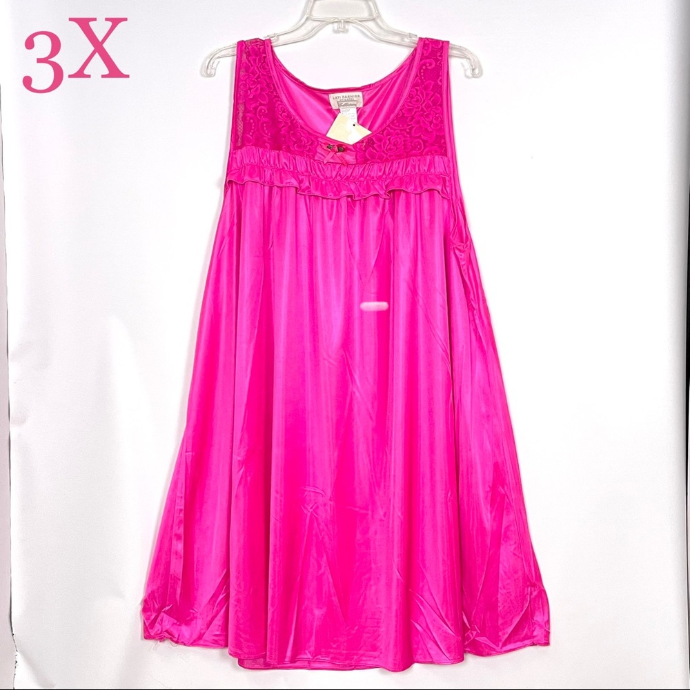 3X, Hot pink Dolly Nightgown